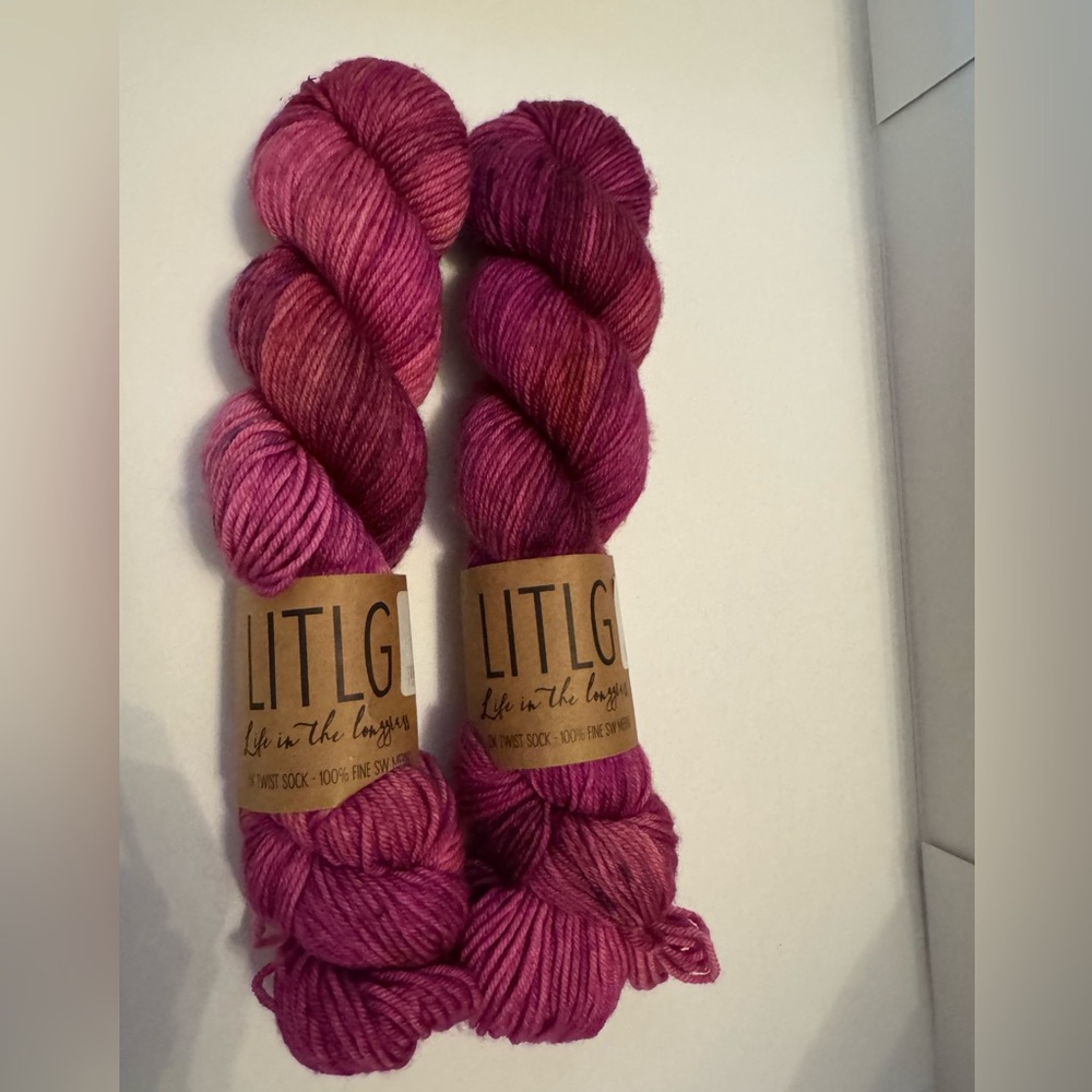 2 skeins LITLG - Life in The Longgrass DK Twist sock.  251 yards. Color Lush